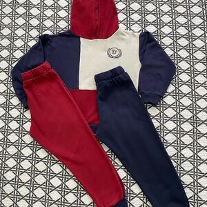 H&M Red and Blue Joggers Sweatpants